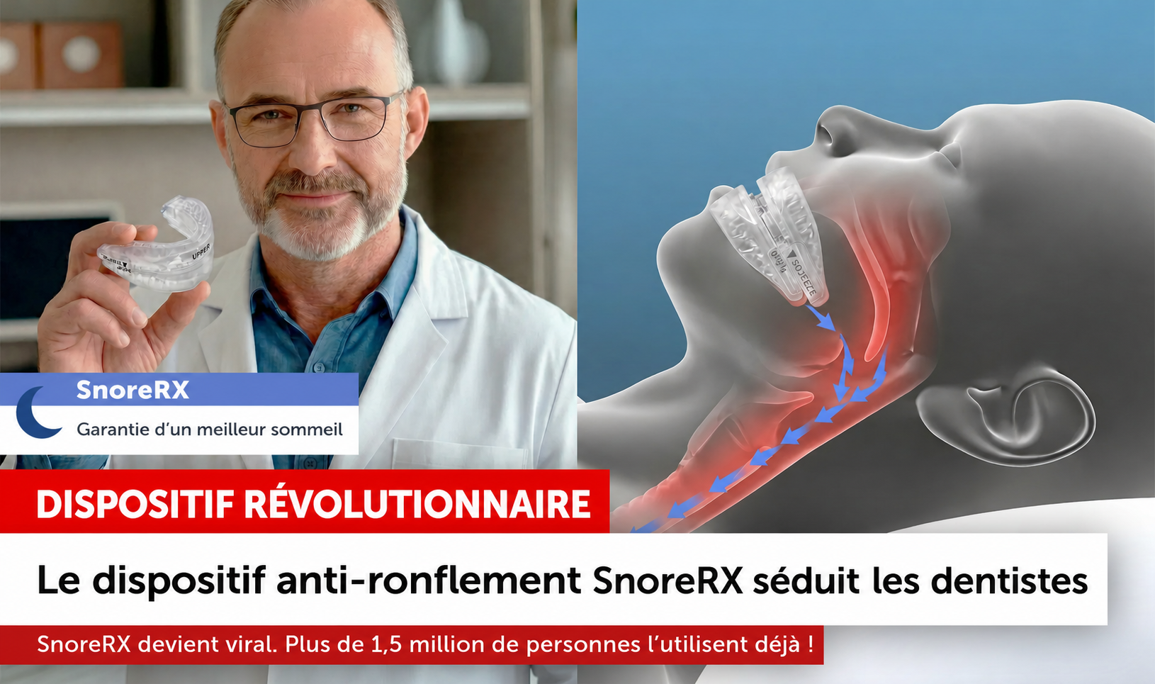 Ce dispositif ajustable pourrait réduire vos ronflements dès la première nuit — sans médicaments